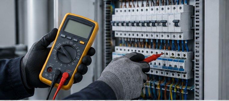 Illustrative AI image of a meter and distribution board